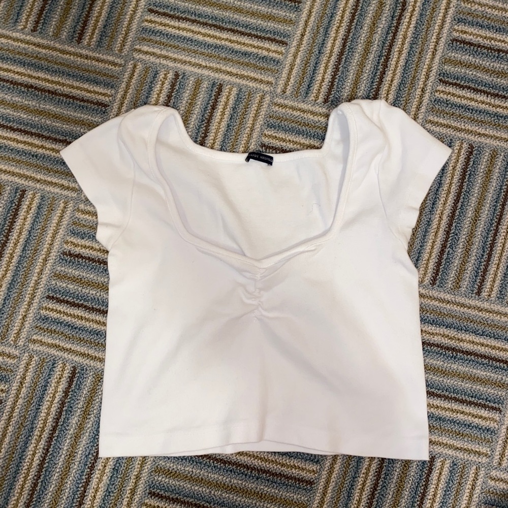 Brandy Melville white crop top